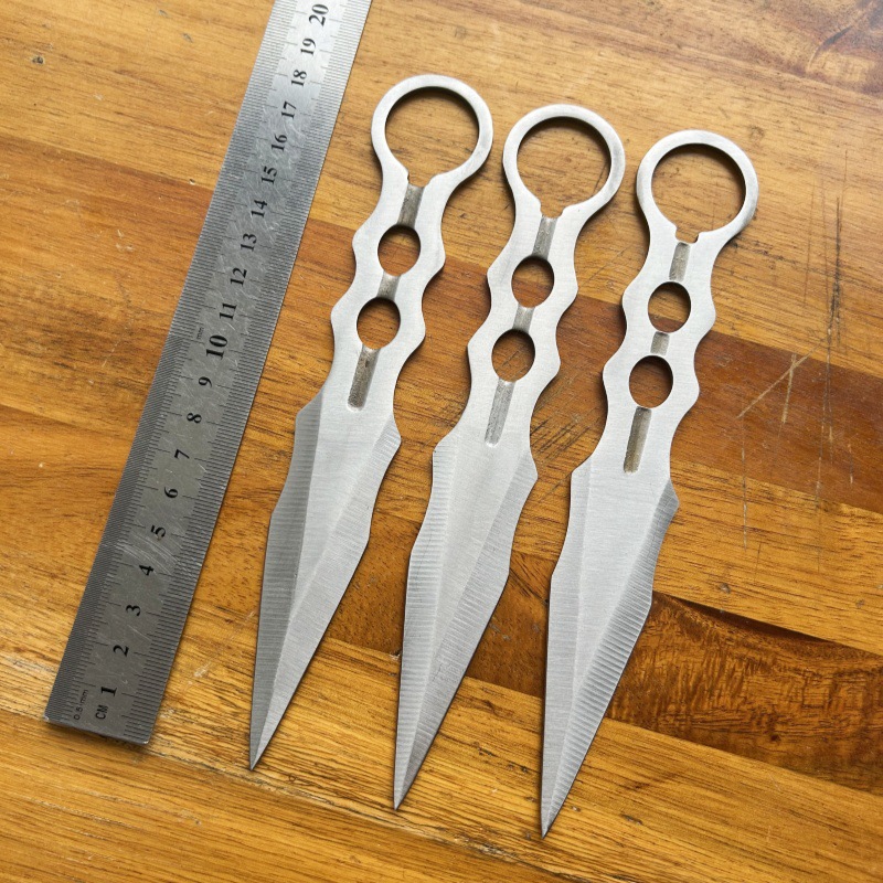 Lot de couteaux de lancer d'entraînement YF188 – 3 pièces, Blanc Lot de couteaux de lancer d'entraînement YF188 – 3 pièces, Blanc