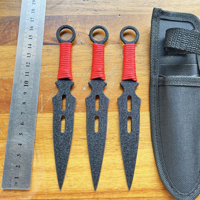 Lot de couteaux de lancer d'entraînement YF200 – 3 pièces, Noir Lot de couteaux de lancer d'entraînement YF200 – 3 pièces, Noir