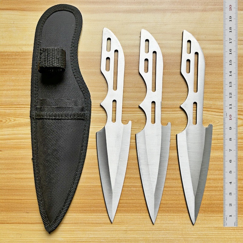 Lot de couteaux de lancer d'entraînement YF139 – 3 pièces, Satiné Lot de couteaux de lancer d'entraînement YF139 – 3 pièces, Satiné